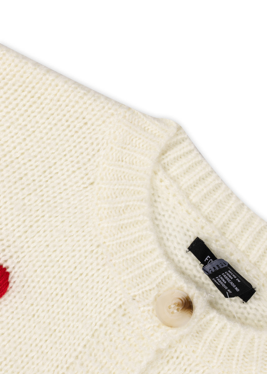 Heart Print Cropped Cardigan | Forever 21 Women