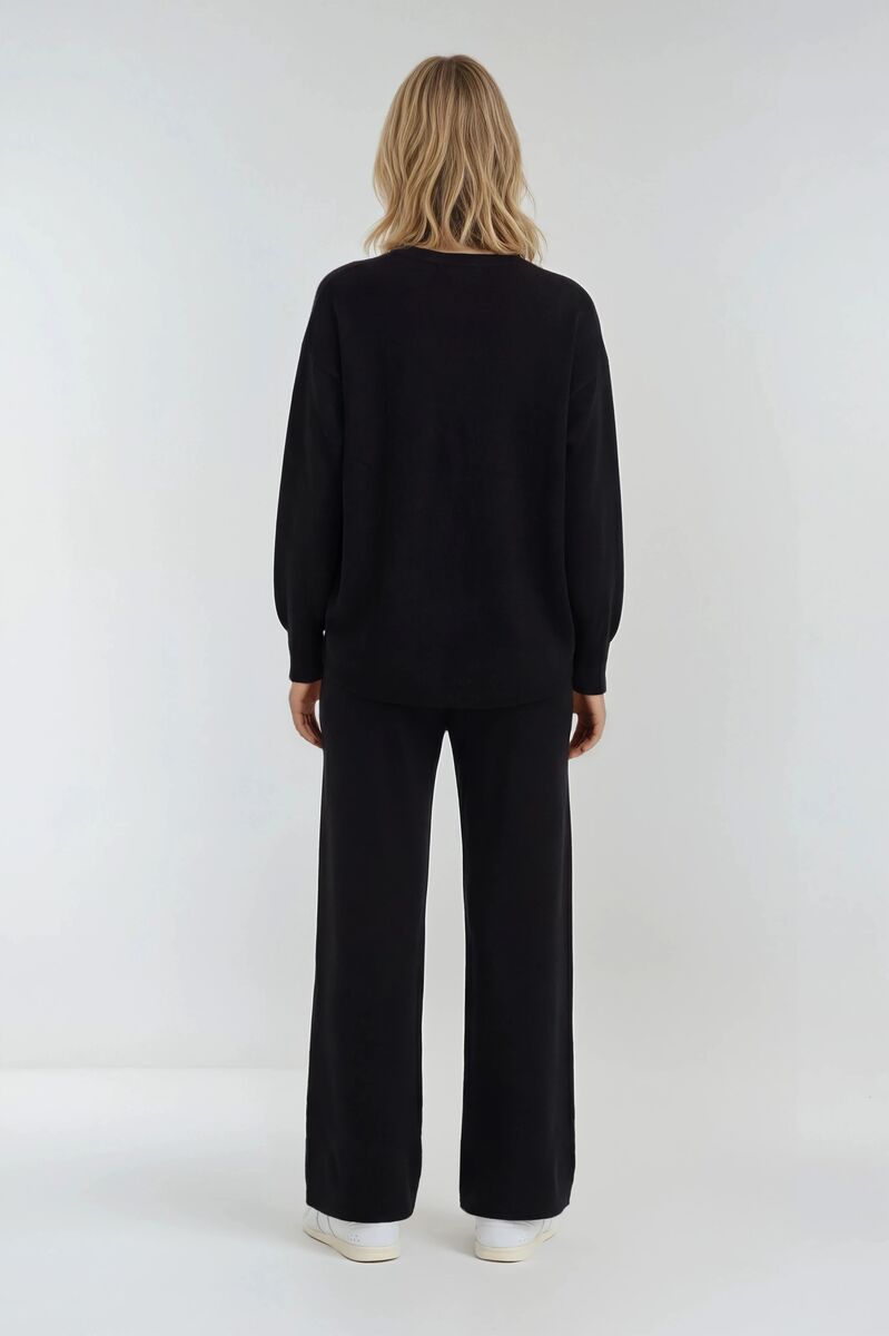 V-Neck Sweater & Wide-Leg Pant Set | Forever 21 Women