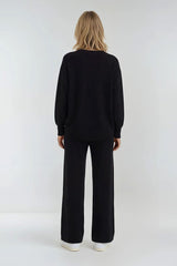 V-Neck Sweater & Wide-Leg Pant Set | Forever 21 Women