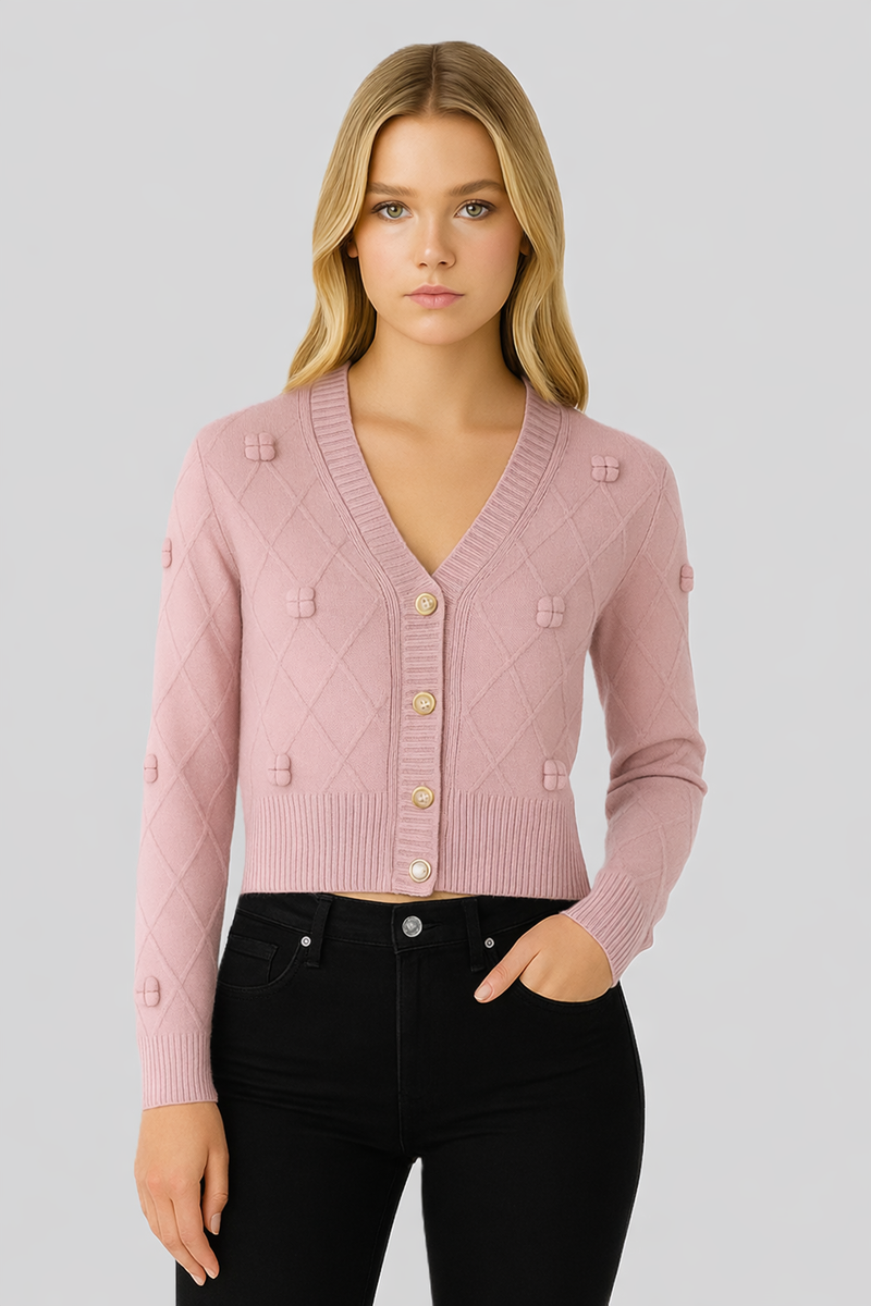 Bow Applique Cropped Cardigan Sweater | Forever 21 Women