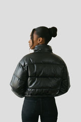 Faux Leather Puffer Jacket | Forever 21 Women