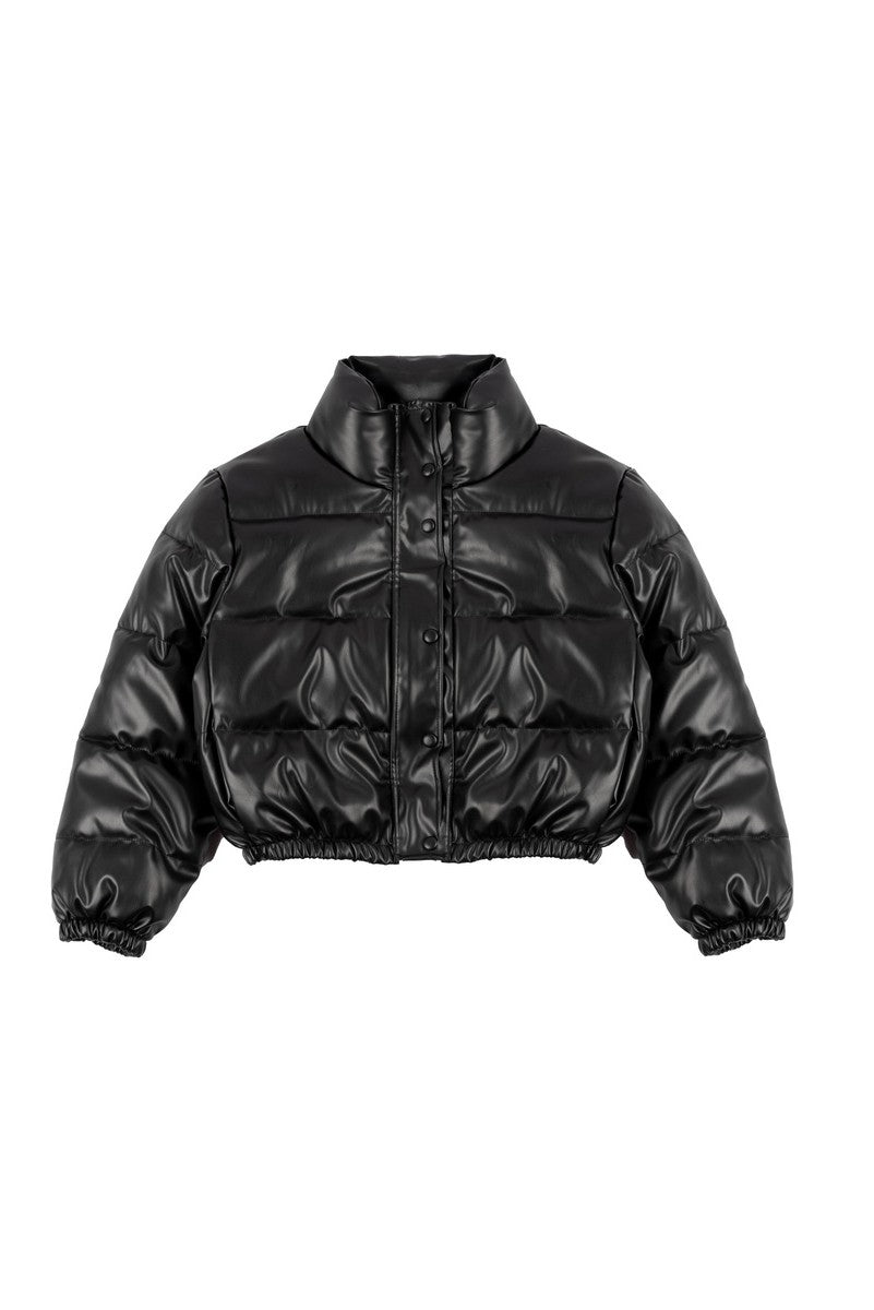 Faux Leather Puffer Jacket | Forever 21 Women