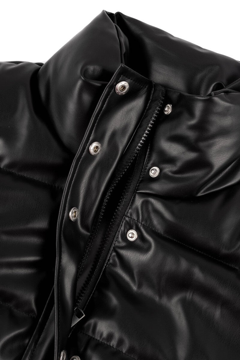 Faux Leather Puffer Jacket | Forever 21 Women