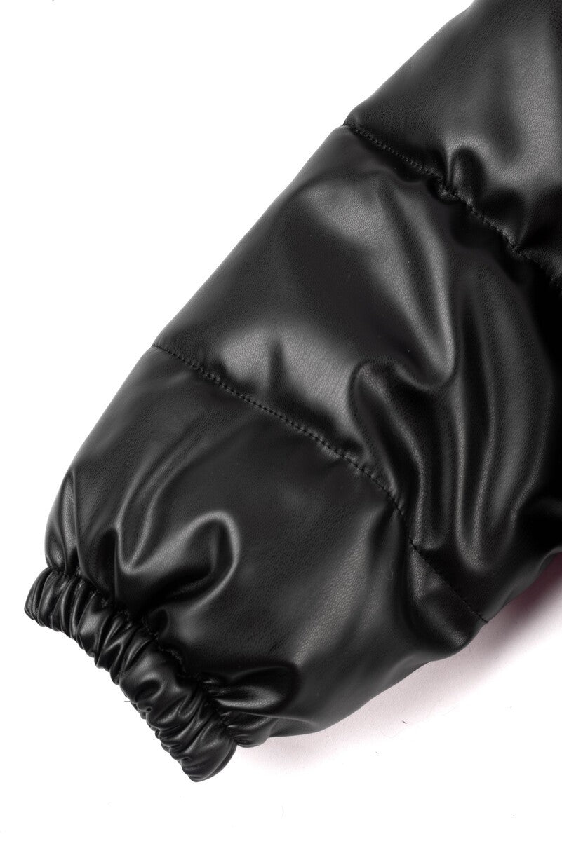 Faux Leather Puffer Jacket | Forever 21 Women