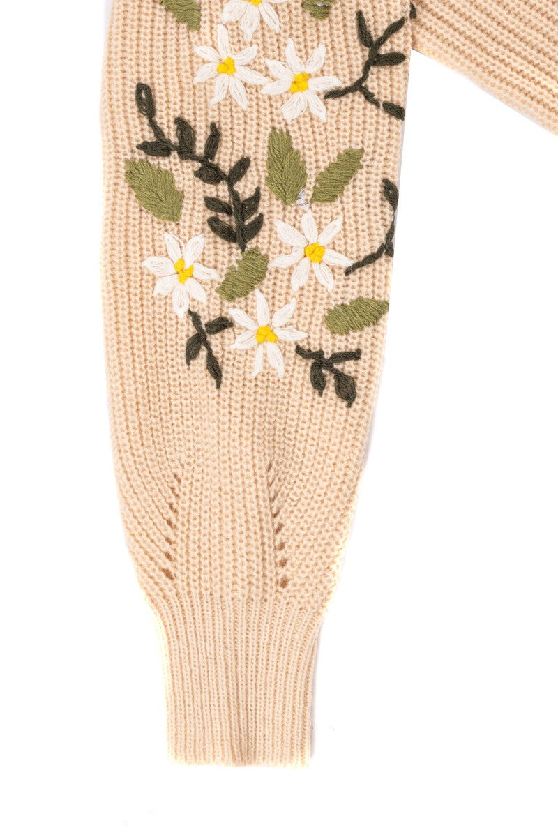 Floral Embroidered Knit Sweater | Forever 21 Women