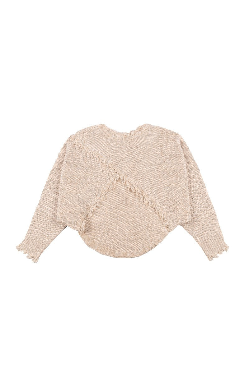 Fringe-Trim Open-Back Bolero Sweater | Forever 21 Women
