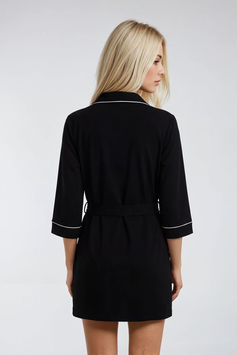 Piped-Trim Modal Robe | Forever 21 Women