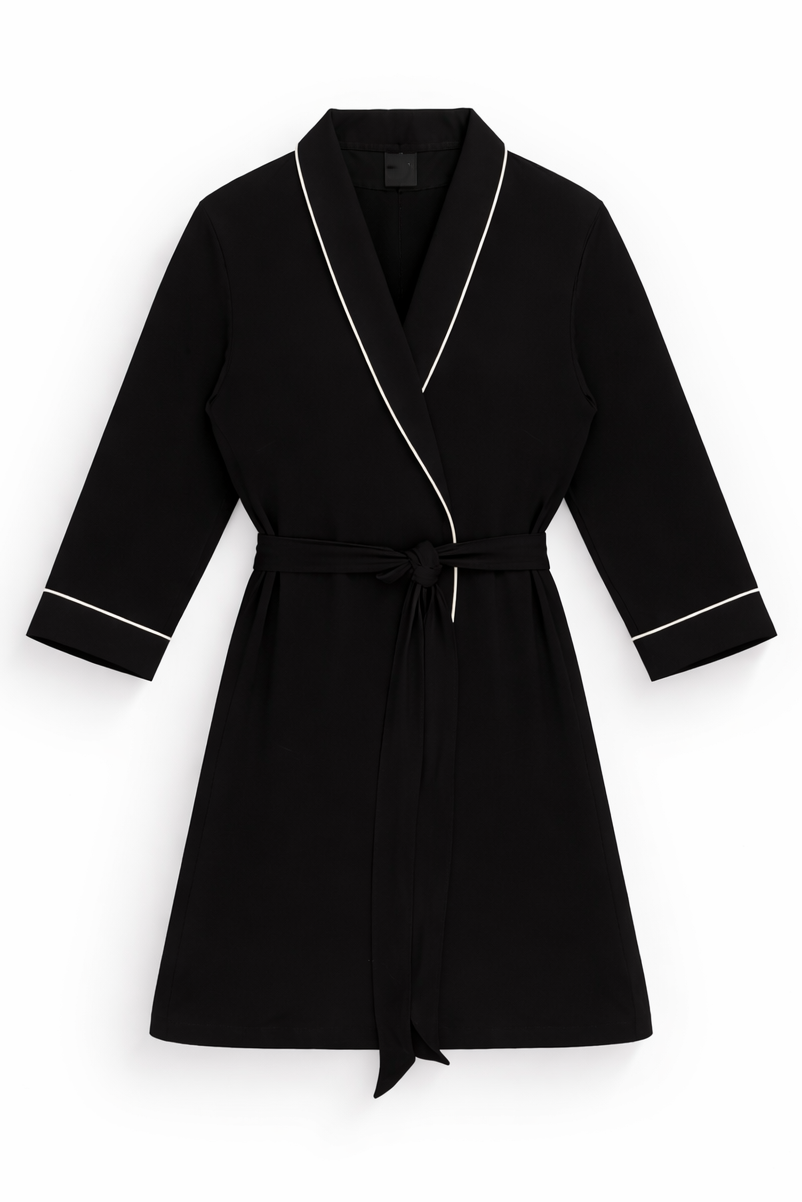 Piped-Trim Modal Robe | Forever 21 Women