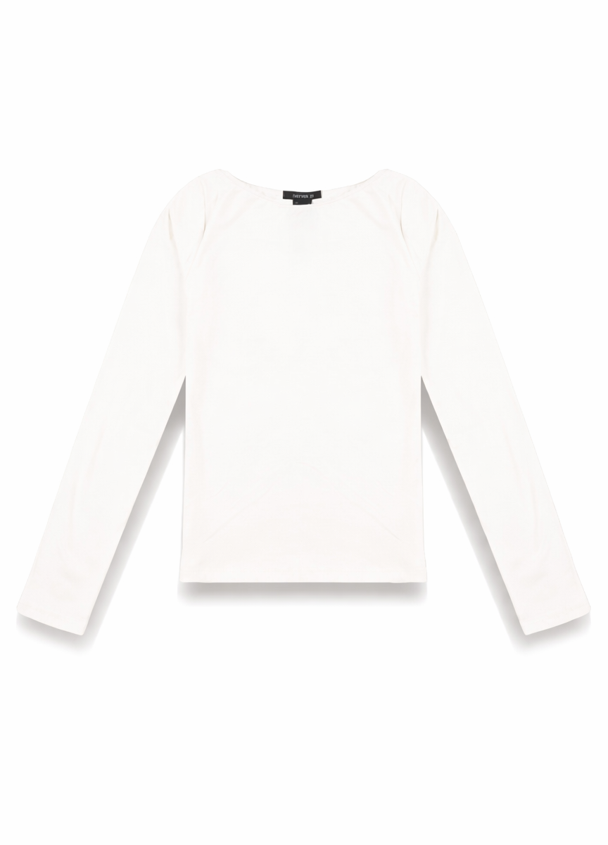 Boat Neck Long-Sleeve Top | Forever 21 Women