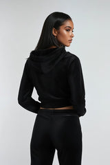 Velour Zip-Front Hoodie & Pant Set | Forever 21 Women