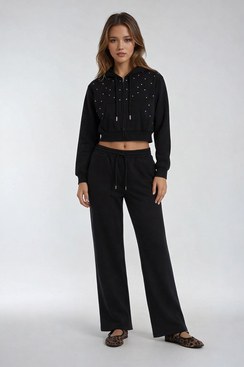 Cropped Embellished Hoodie | Forever 21 Women
