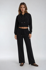 Cropped Embellished Hoodie | Forever 21 Women