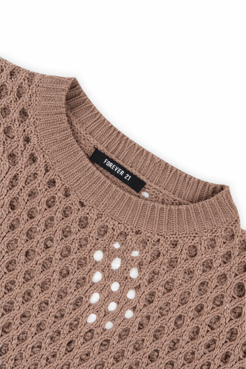 Open-Knit Crochet Sweater | Forever 21 Women