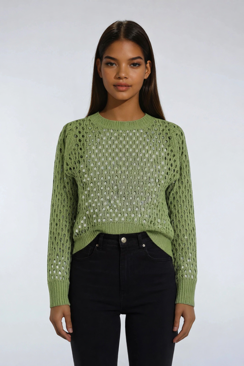 Open-Knit Crochet Sweater | Forever 21 Women