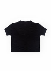 Short-Sleeve Crochet Collared Sweater Top | Forever 21 Women