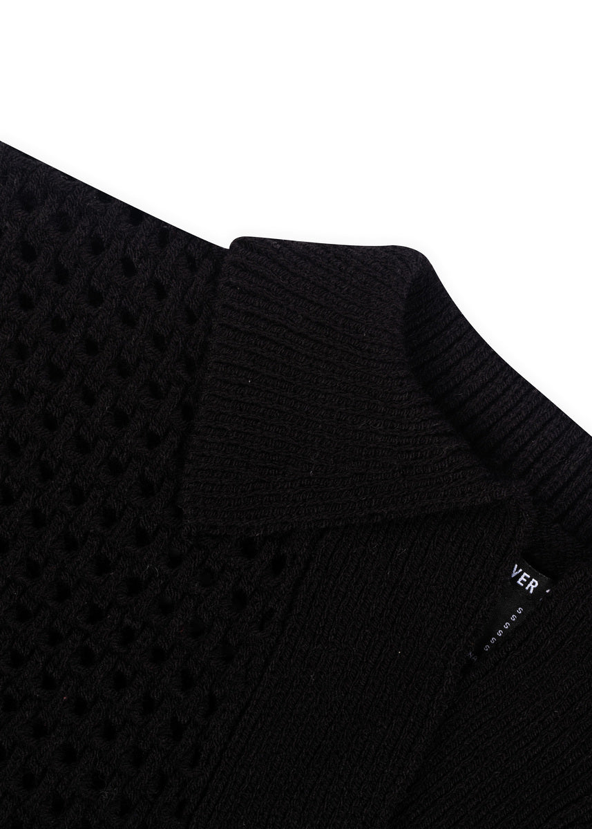 Short-Sleeve Crochet Collared Sweater Top | Forever 21 Women