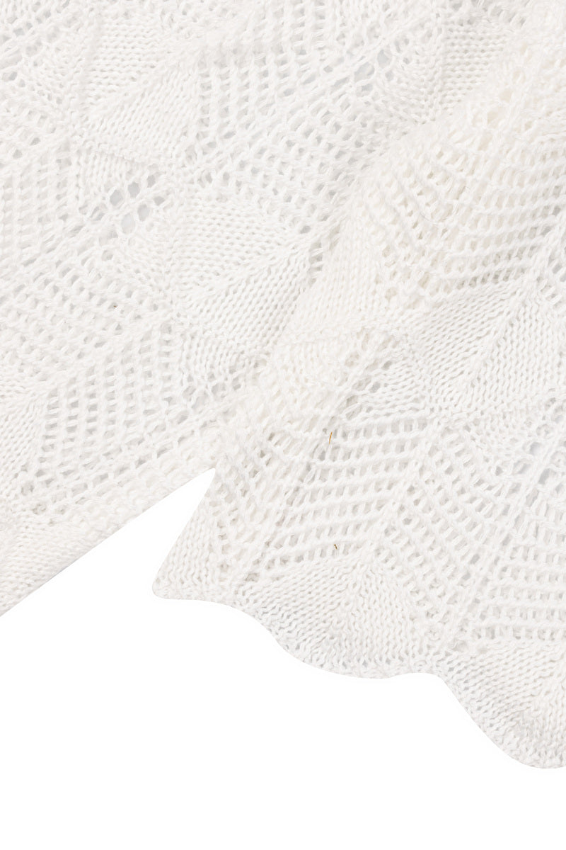 Open-Front Pointelle Bow Cardigan | Forever 21 Women