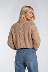V-Neck Cable Knit Sweater | Forever 21 Women