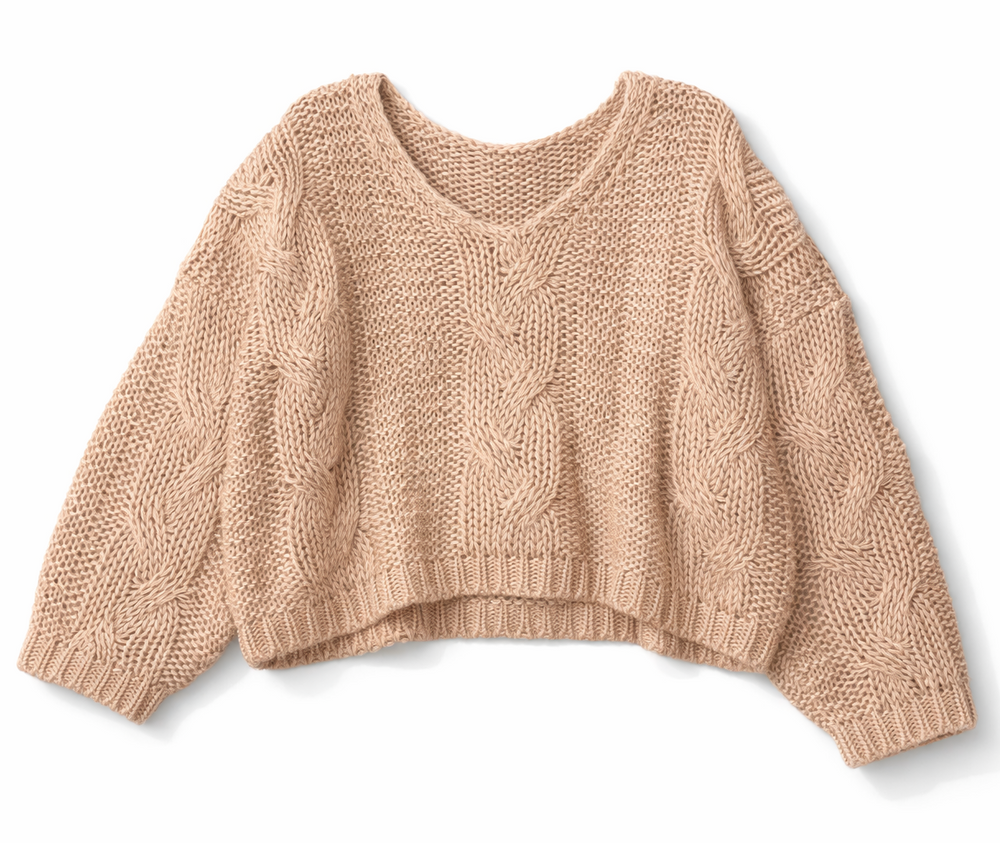 V-Neck Cable Knit Sweater | Forever 21 Women