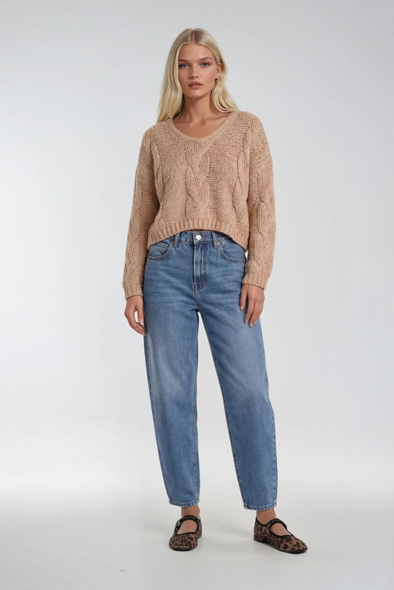 V-Neck Cable Knit Sweater | Forever 21 Women