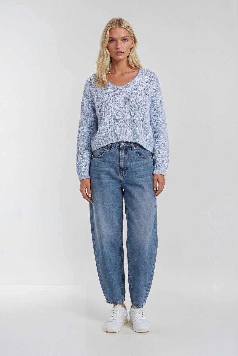 V-Neck Cable Knit Sweater | Forever 21 Women