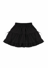 Tiered Ruffle Lace-Trim Mini Skirt | Forever 21 Women