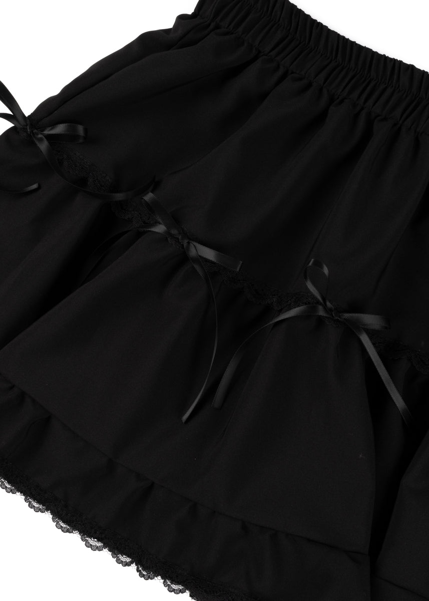 Tiered Ruffle Lace-Trim Mini Skirt | Forever 21 Women