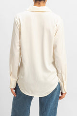 Satin Button-Front Shirt | Forever 21 Women
