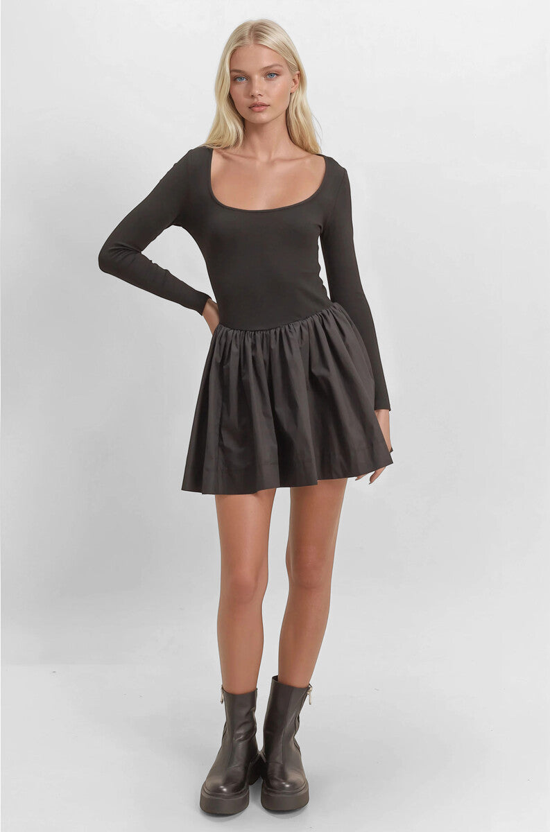 Scoop-Neck Mini Skater Dress | Forever 21 Women
