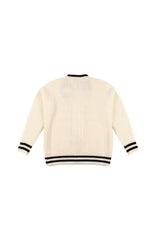 Oversized Contrast-Trim Ribbed Cardigan | Forever 21 Women