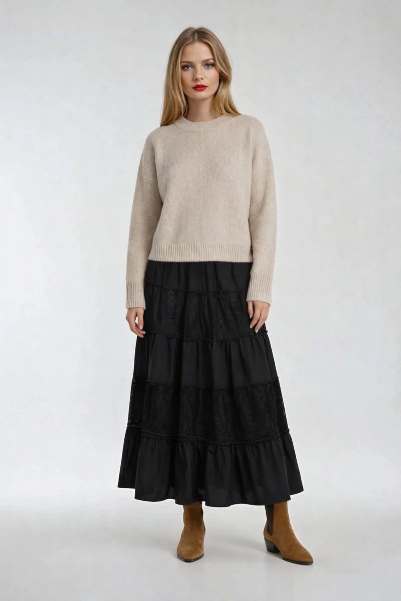 Tiered Lace Maxi Skirt | Forever 21 Women
