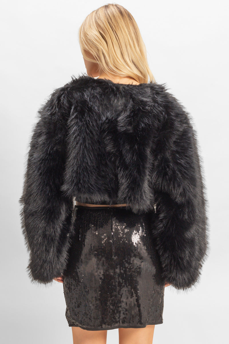 Faux Fur Cropped Jacket | Forever 21 Women