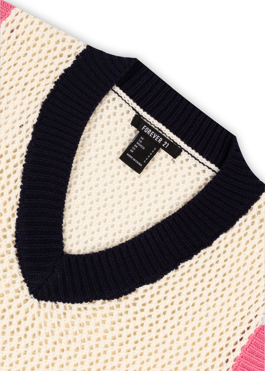 Colorblock V-Neck Sweater Vest | Forever 21 Women