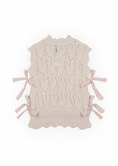 Sleeveless Side-Tie Crochet Knit Top | Forever 21 Women
