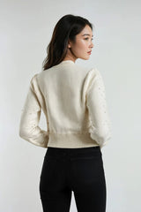 Floral Appliqué Faux Pearl Sweater | Forever 21 Women