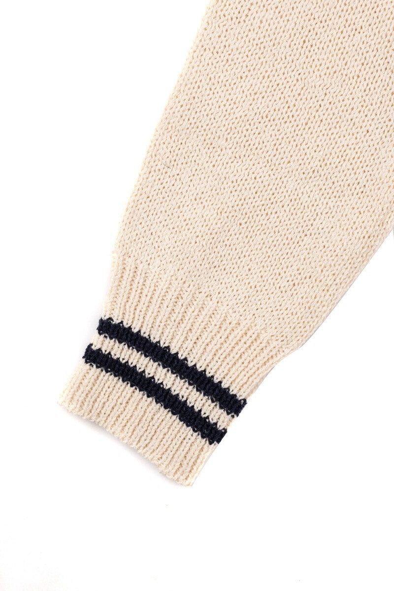 Contrast-Trim Collared Knit Sweater | Forever 21 Women