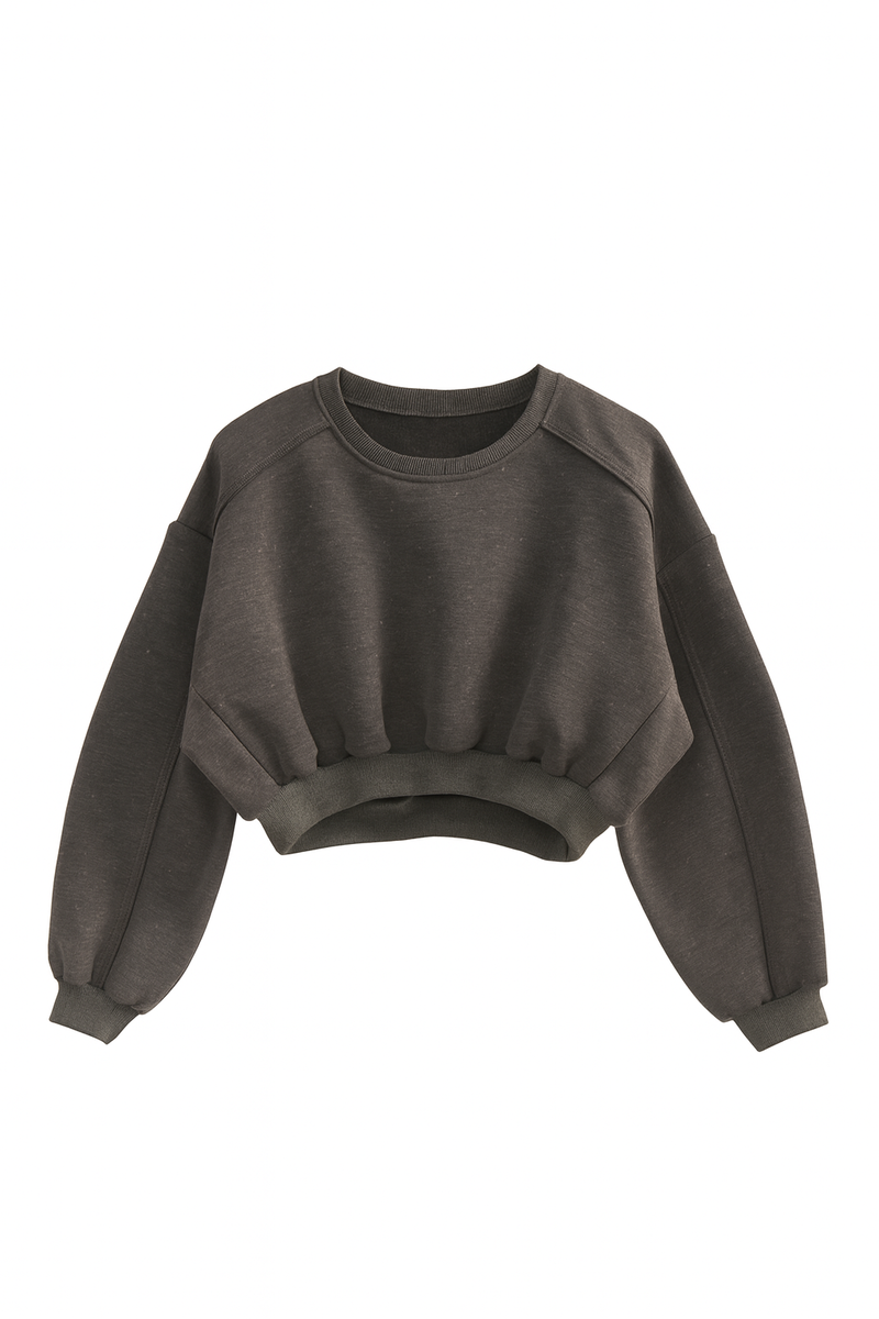 Exposed-Seam Cropped Pullover | Forever 21 Women