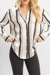 Satin Striped Shirt | Forever 21 Women