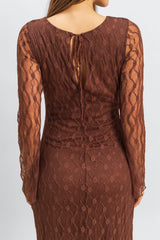 Semi-Sheer Lace Bodycon Maxi Dress | Forever 21 Women
