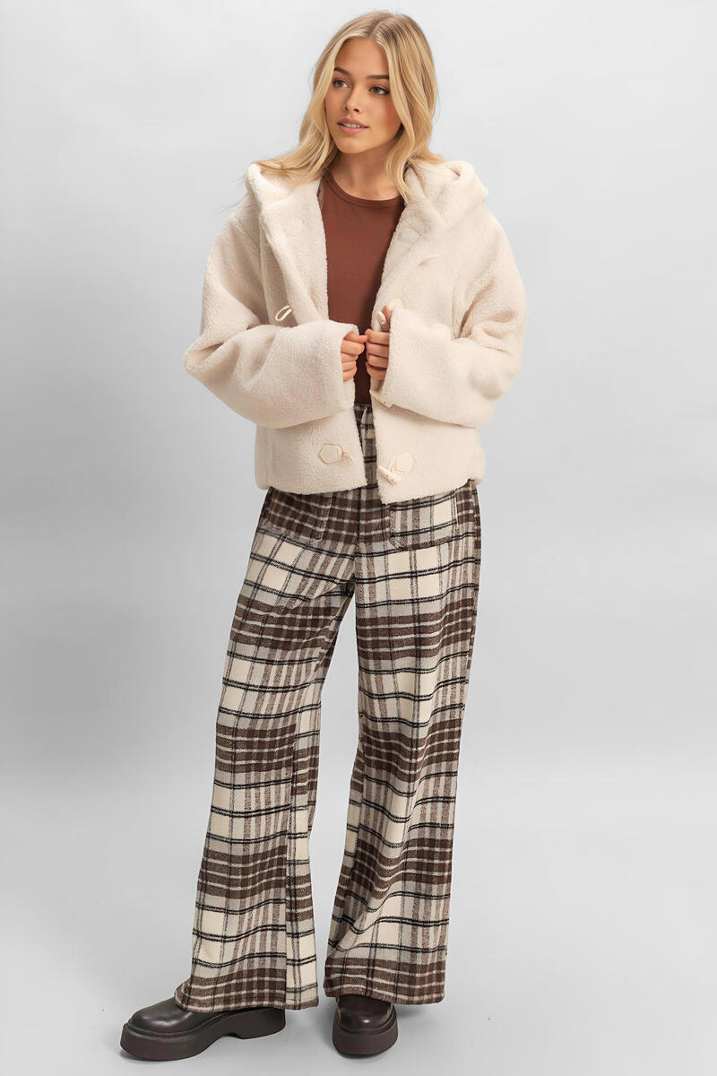 Hooded Sherpa Toggle Jacket | Forever 21 Women