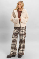 Hooded Sherpa Toggle Jacket | Forever 21 Women