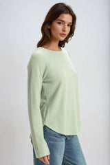 Waffle Knit Long-Sleeve Top | Forever 21 Women