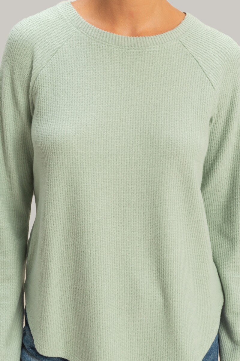 Waffle Knit Long-Sleeve Top | Forever 21 Women