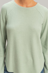Waffle Knit Long-Sleeve Top | Forever 21 Women
