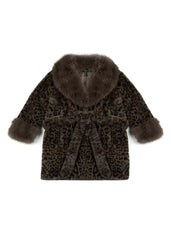 Leopard Print Tie-Waist Faux Fur Jacket | Forever 21 Women