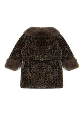 Leopard Print Tie-Waist Faux Fur Jacket | Forever 21 Women
