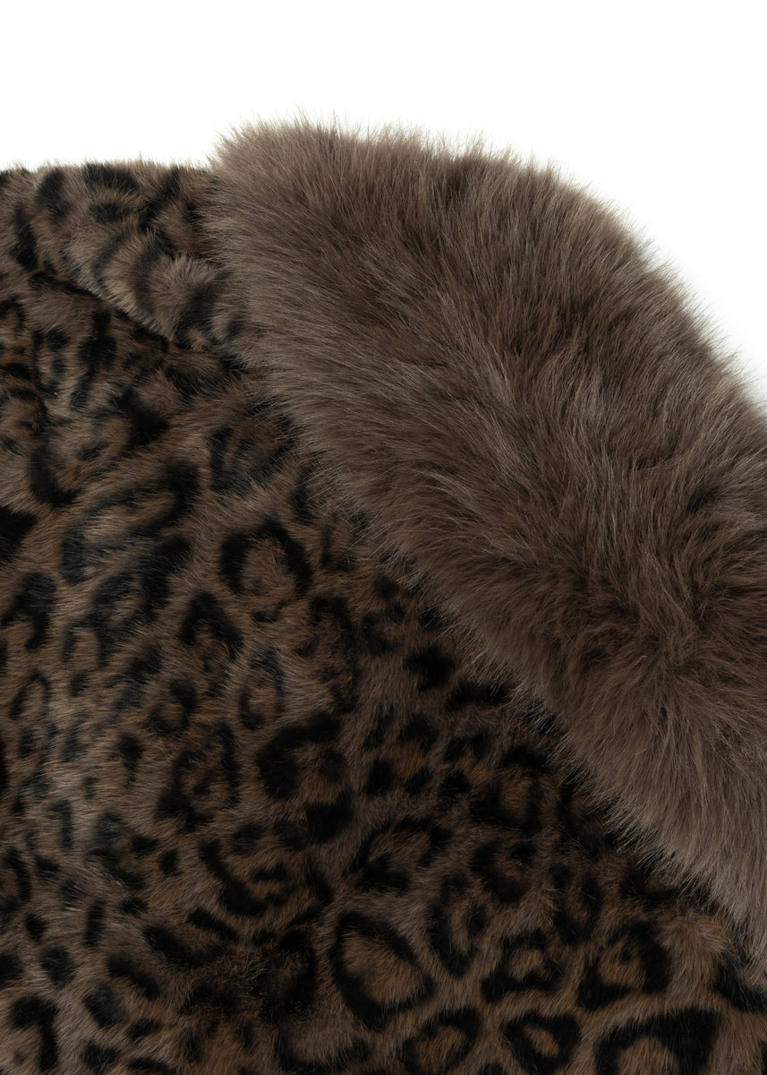Leopard Print Tie-Waist Faux Fur Jacket | Forever 21 Women