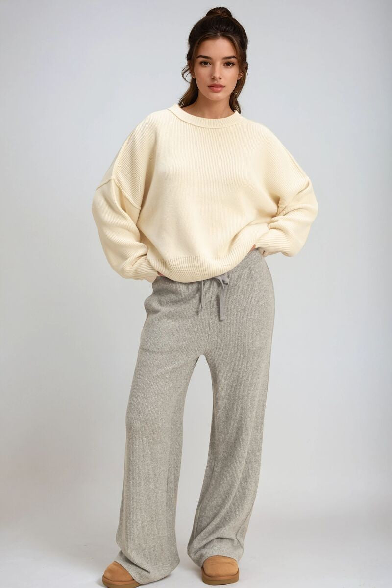 Waffle Knit Wide-Leg Pants | Forever 21 Women