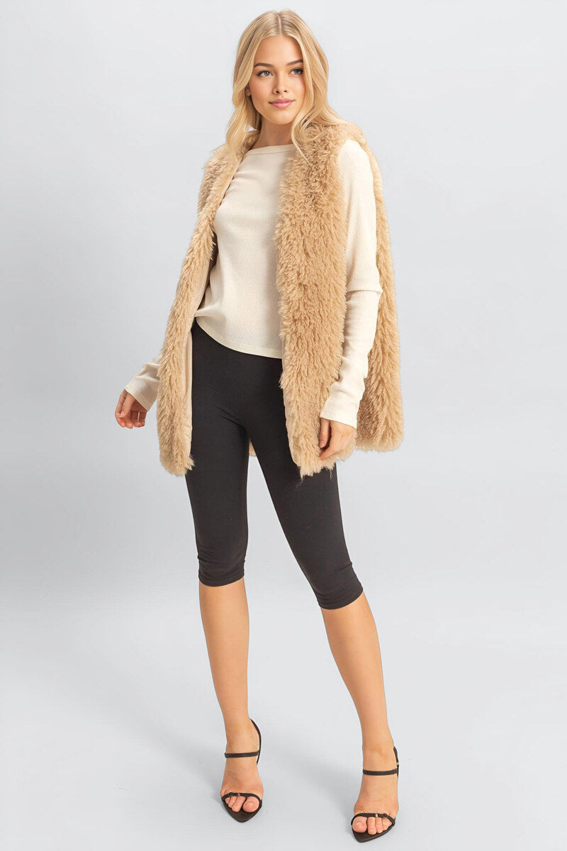 Fuzzy Longline Vest | Forever 21 Women