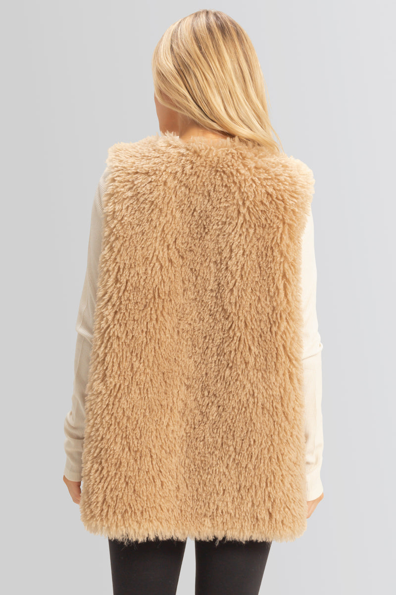 Fuzzy Longline Vest | Forever 21 Women